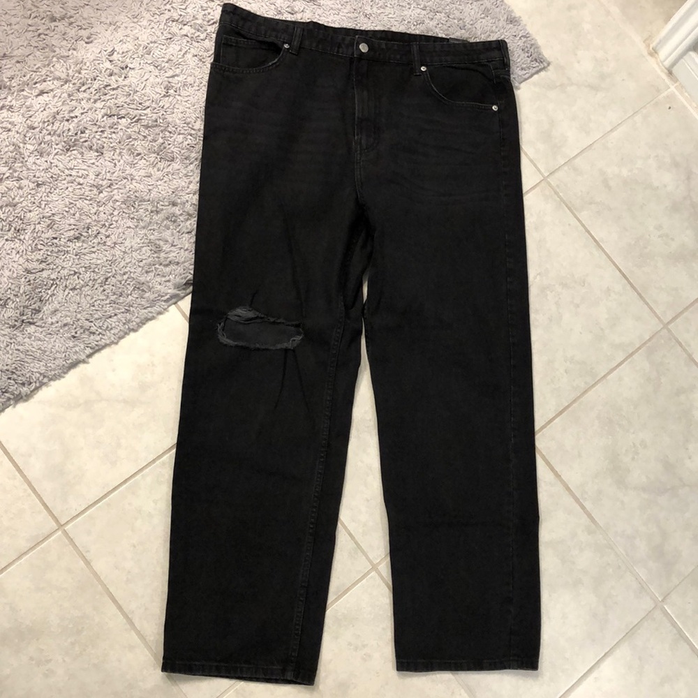 &Denim black jeans size 18